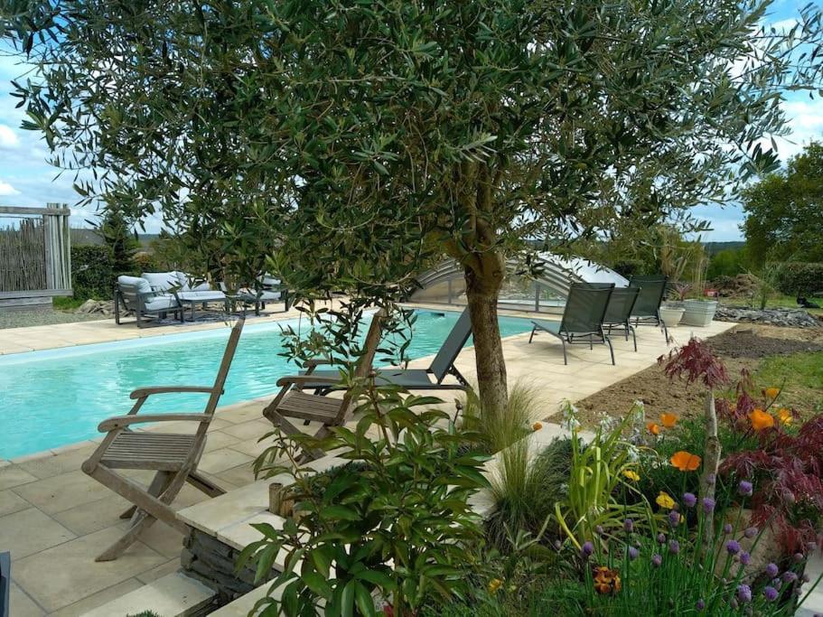 Maison/Villa Avec Piscine Privee Gite Brain D'Eau La Chapelle-de-Brain Екстер'єр фото